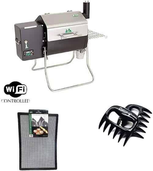 Davy Crockett GMG Pellet Grill with BBQ Claws and Grilling Mat Combo