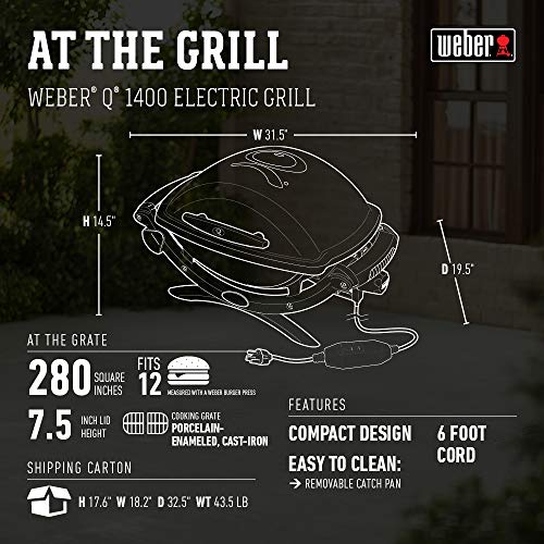 Key Features of weber q 2400 electric grill