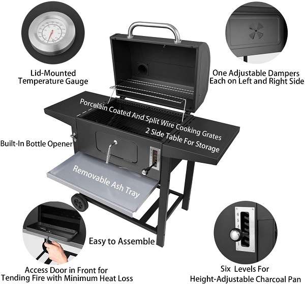 Key  Features Of The  Royal Gourmet CD1824A Grill
