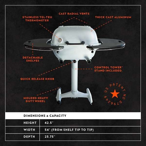 What is the Key Features Of PK Grills PK360 Outdoor Charcoal Grill