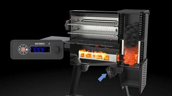 What is the Key Features of Masterbuilt Gravity Series 560 Digital Charcoal Grill & Smoker