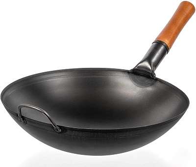 Cast iron wok