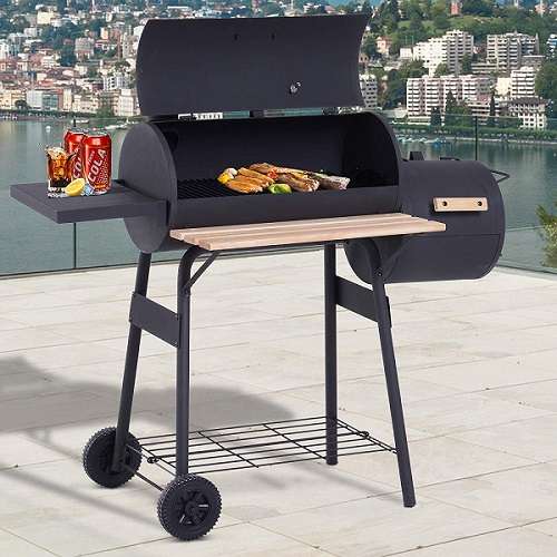 Outsunny 48’’ Steel Portable Backyard Charcoal BBQ Grill
