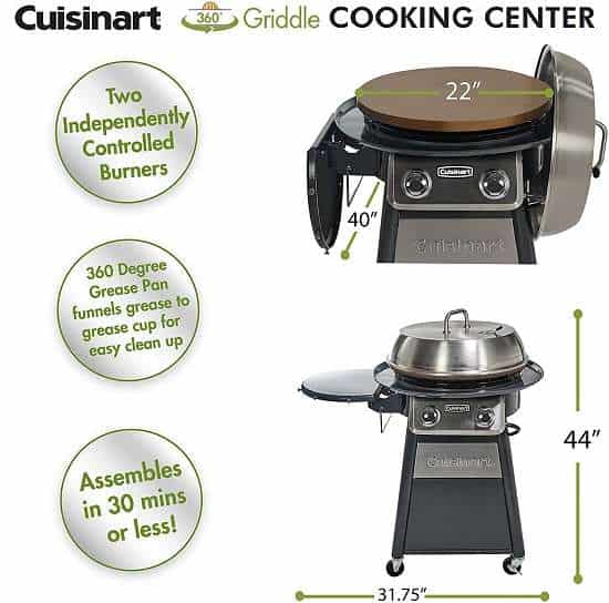 Key Features of The Cuisinart CGG-888 Outdoor Gas Grill