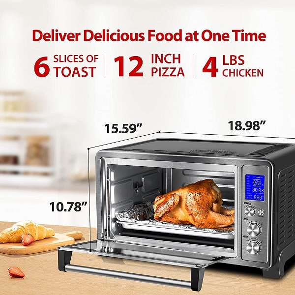 What Are The Key Features Of Toshiba AC25CEW-BS Digital Toaster Oven