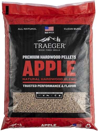Best Traeger Pellets For Brisket - Traeger Grills Apple 100% All-Natural Hardwood Pellets