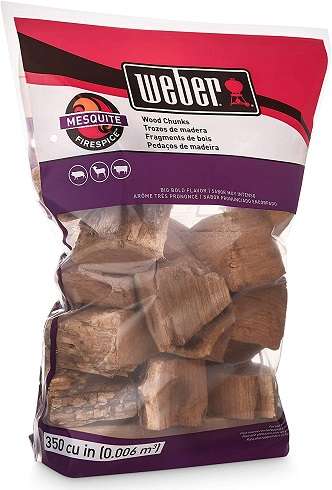 Best Wood Chips For Smoking Brisket - Weber 17150 Mesquite Wood Chunks