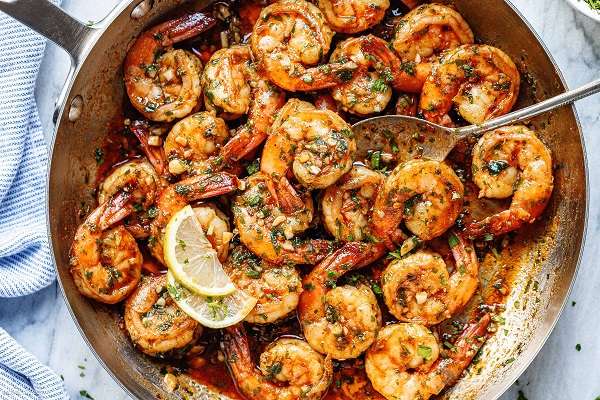 How long should I cook shrimp on the stove
